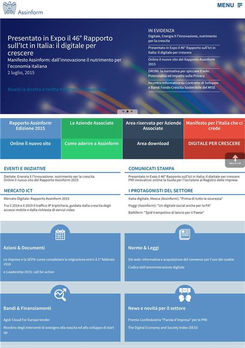 Nuovo sito Assinform